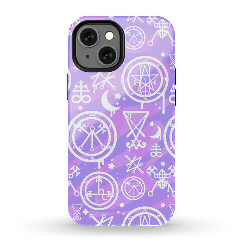 Pastel Goth Demon Sigil Pattern Phone Case